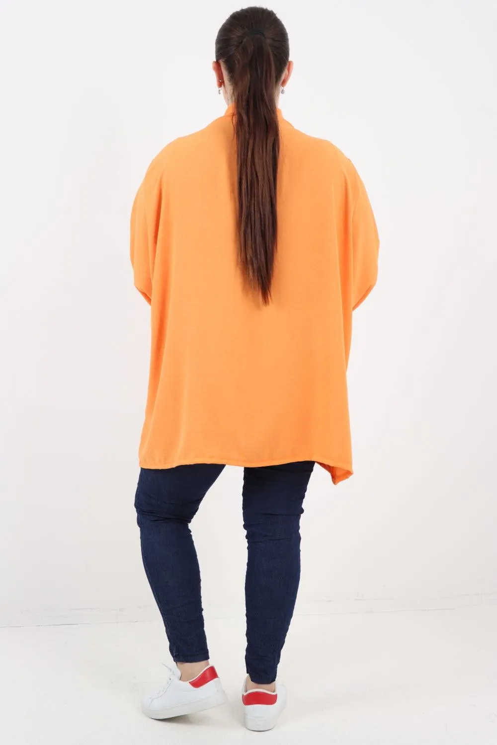 3/4 Sleeve Open Front  Lightweight Cardigan