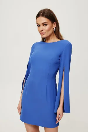 Backless Elegance: V-Back Mini Cocktail Dress for Effortless Charm