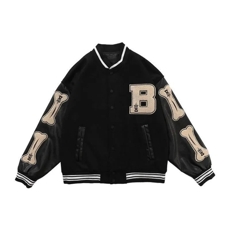 Bomber Jackets Women Baseball Jacket Boyfriend Style Varsity Jacket