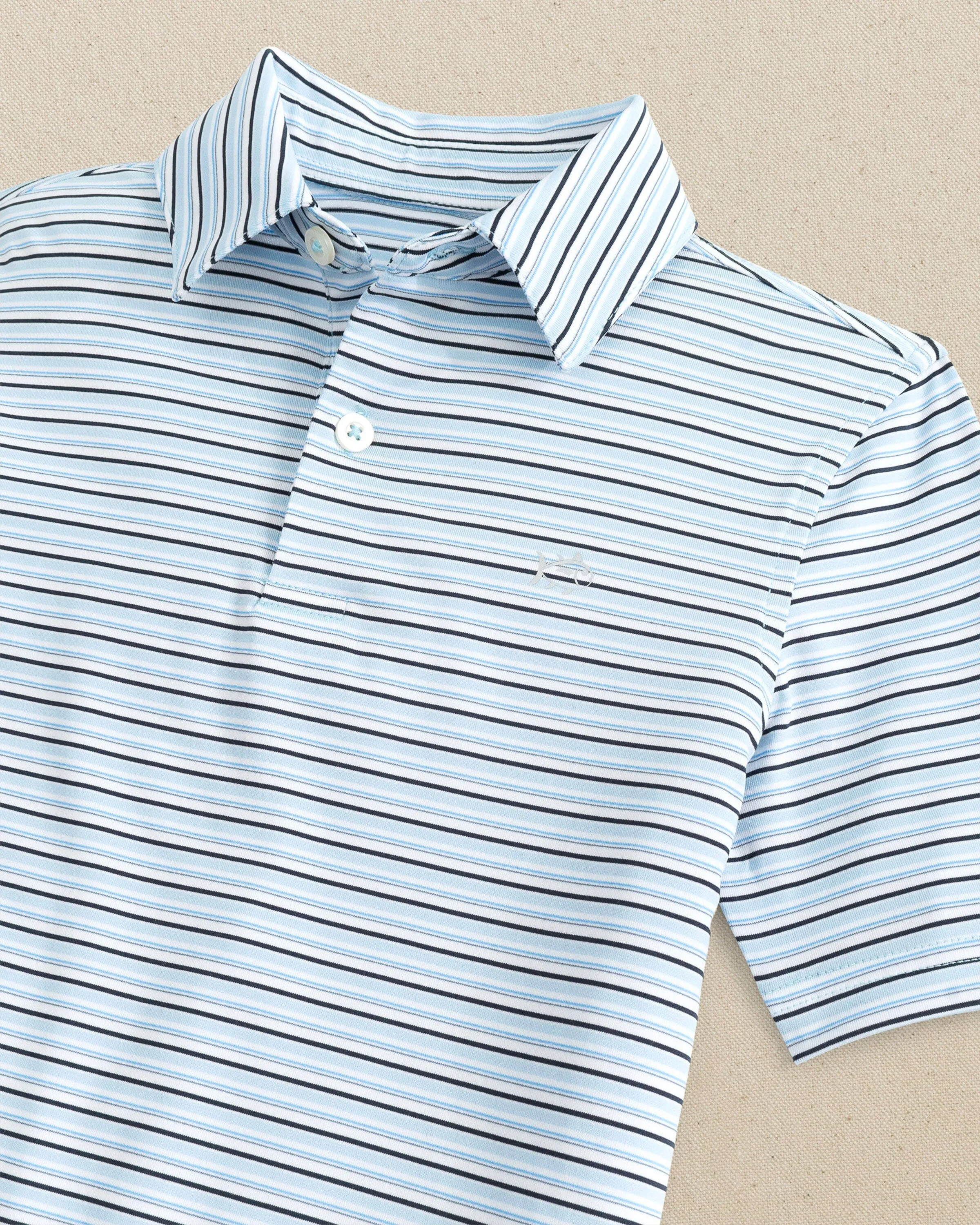 Boys Driver Oyster Creek Stripe Polo