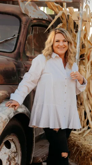 Brynlee Ruffle Tunic Shirt