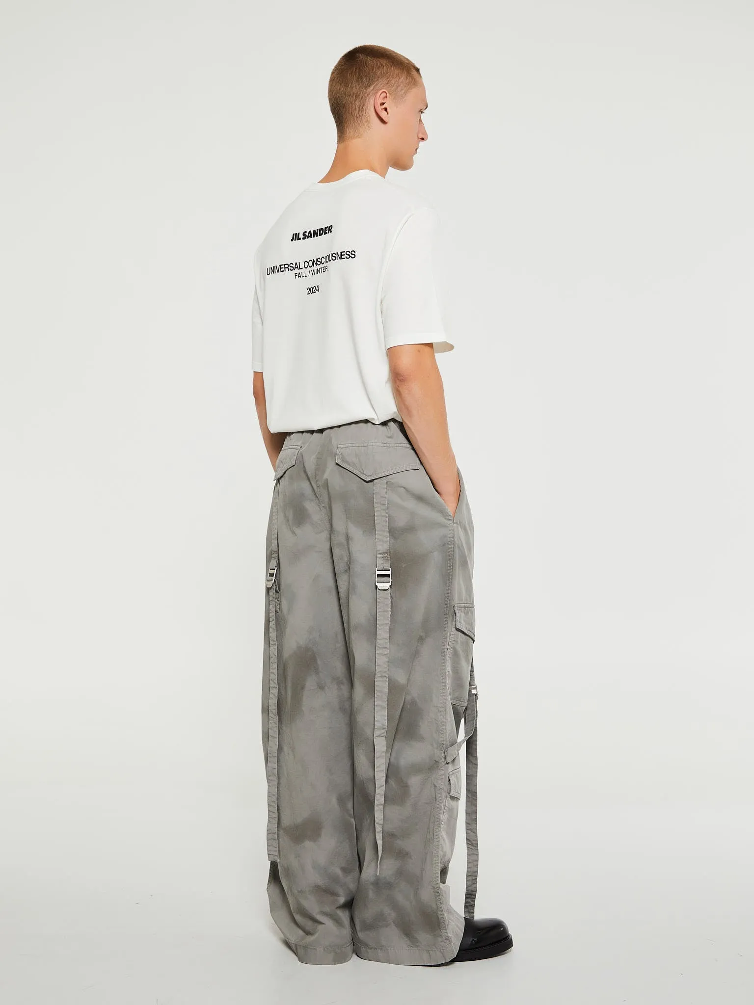 Cargo Trousers in Mid Grey