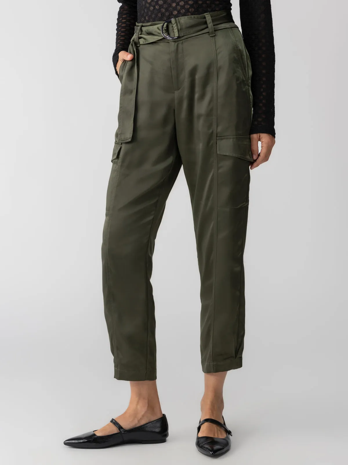 Classy Cargo Standard Rise Trouser Dark Olive