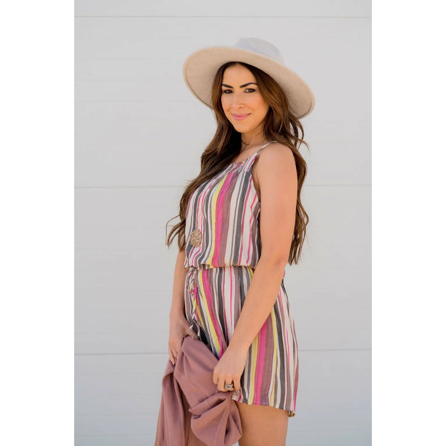 Color Stripe Romper