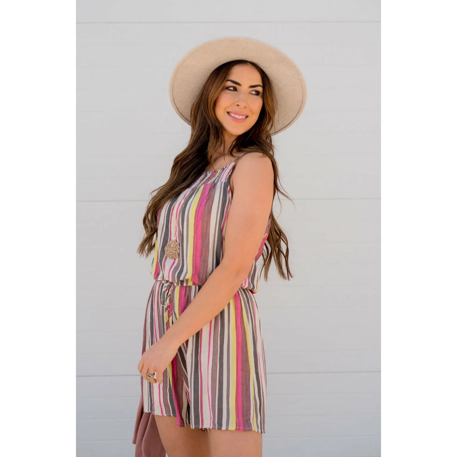 Color Stripe Romper