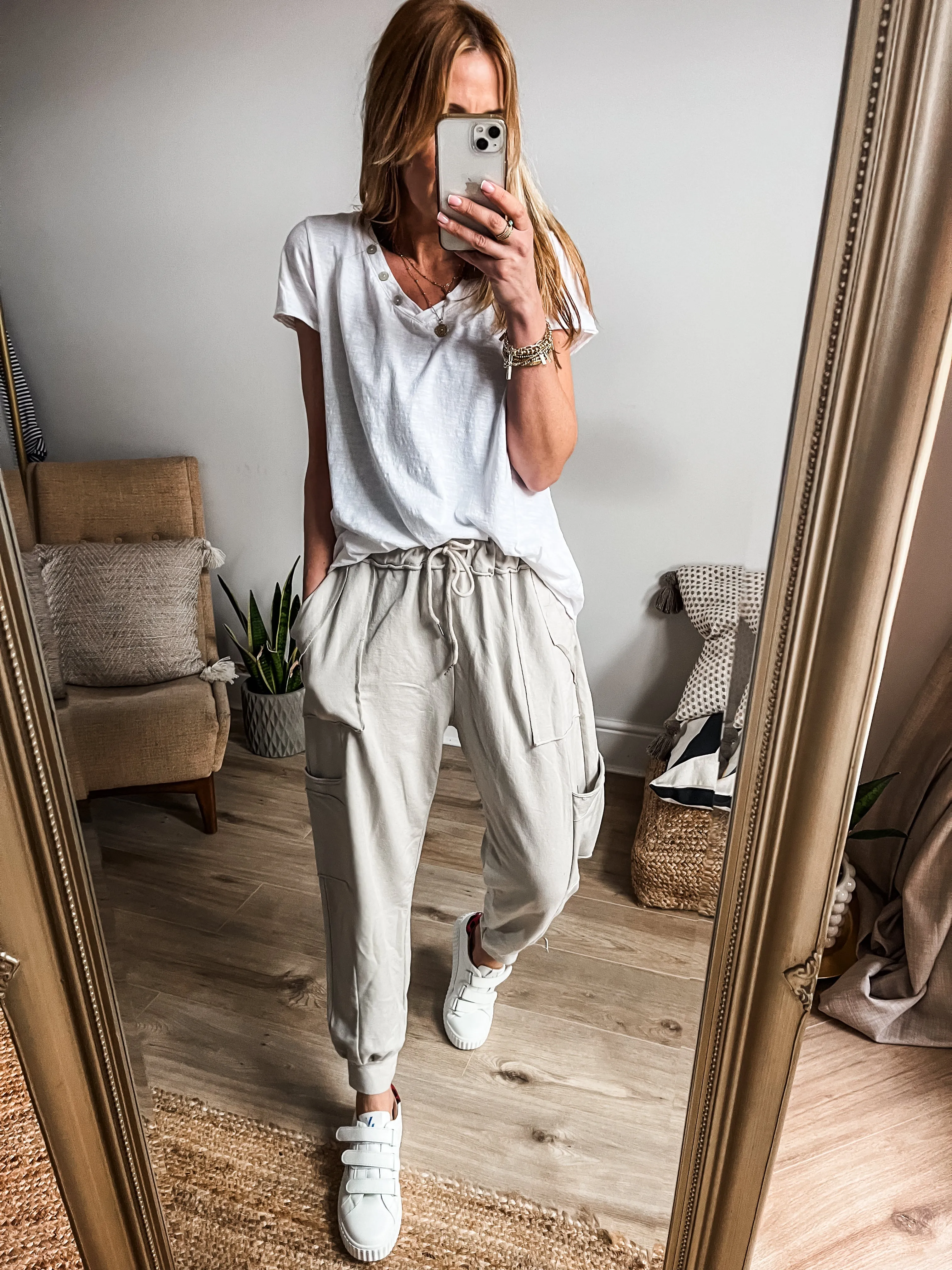 Cuffed Hem Cargo Joggers