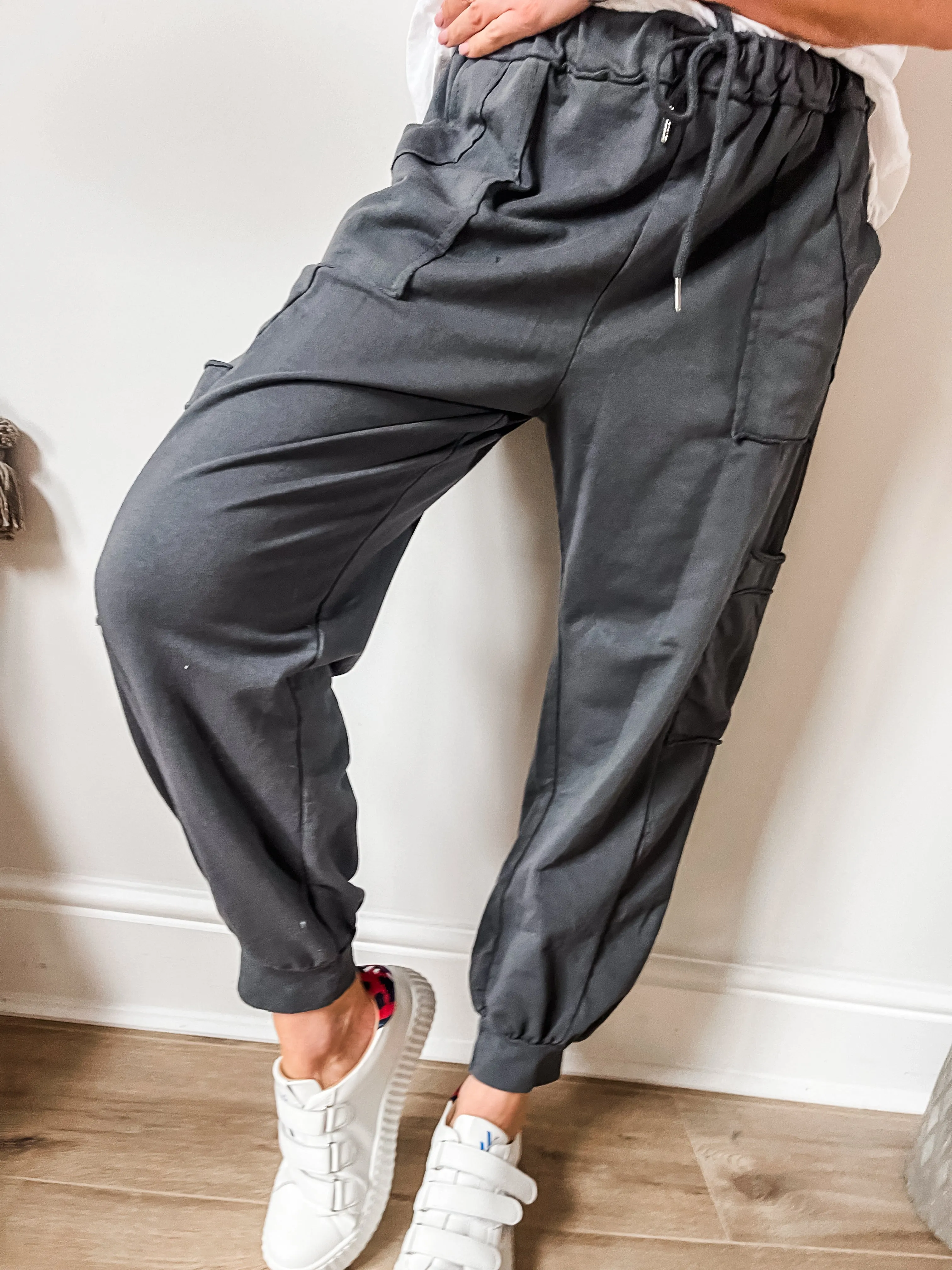 Cuffed Hem Cargo Joggers