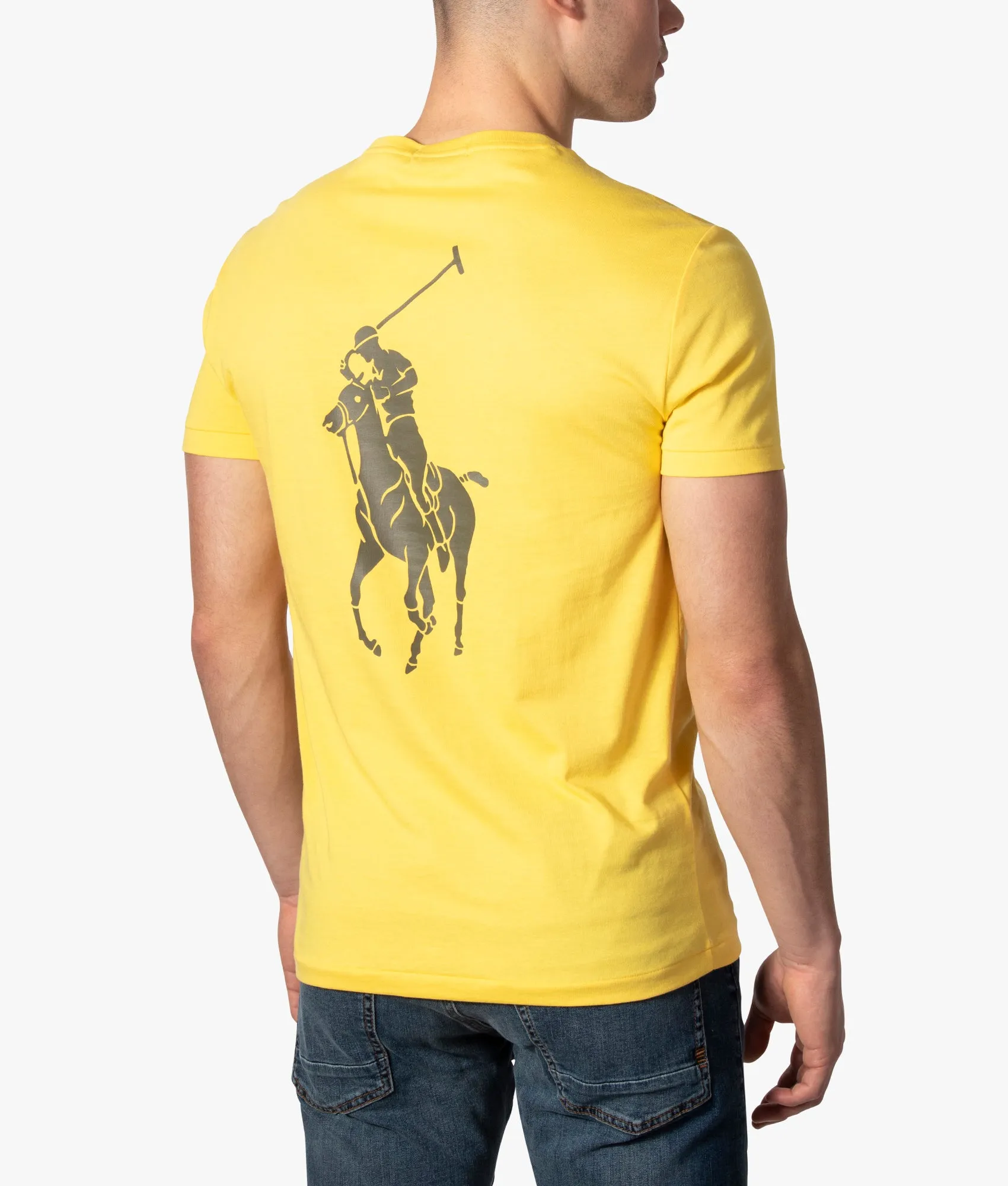 Custom Slim Fit Pony Back Print T-Shirt