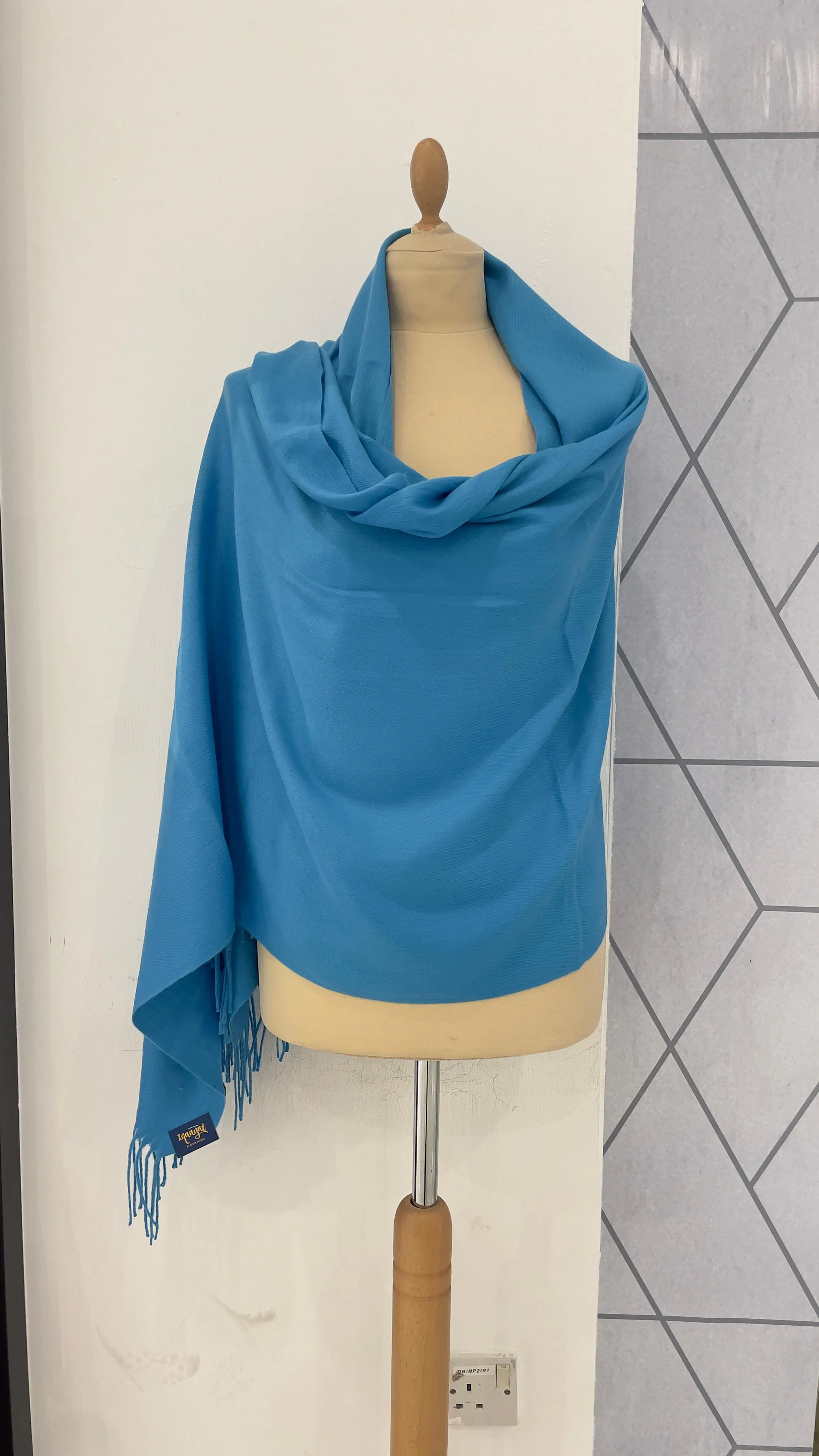 Diya Blue Wool Scarf