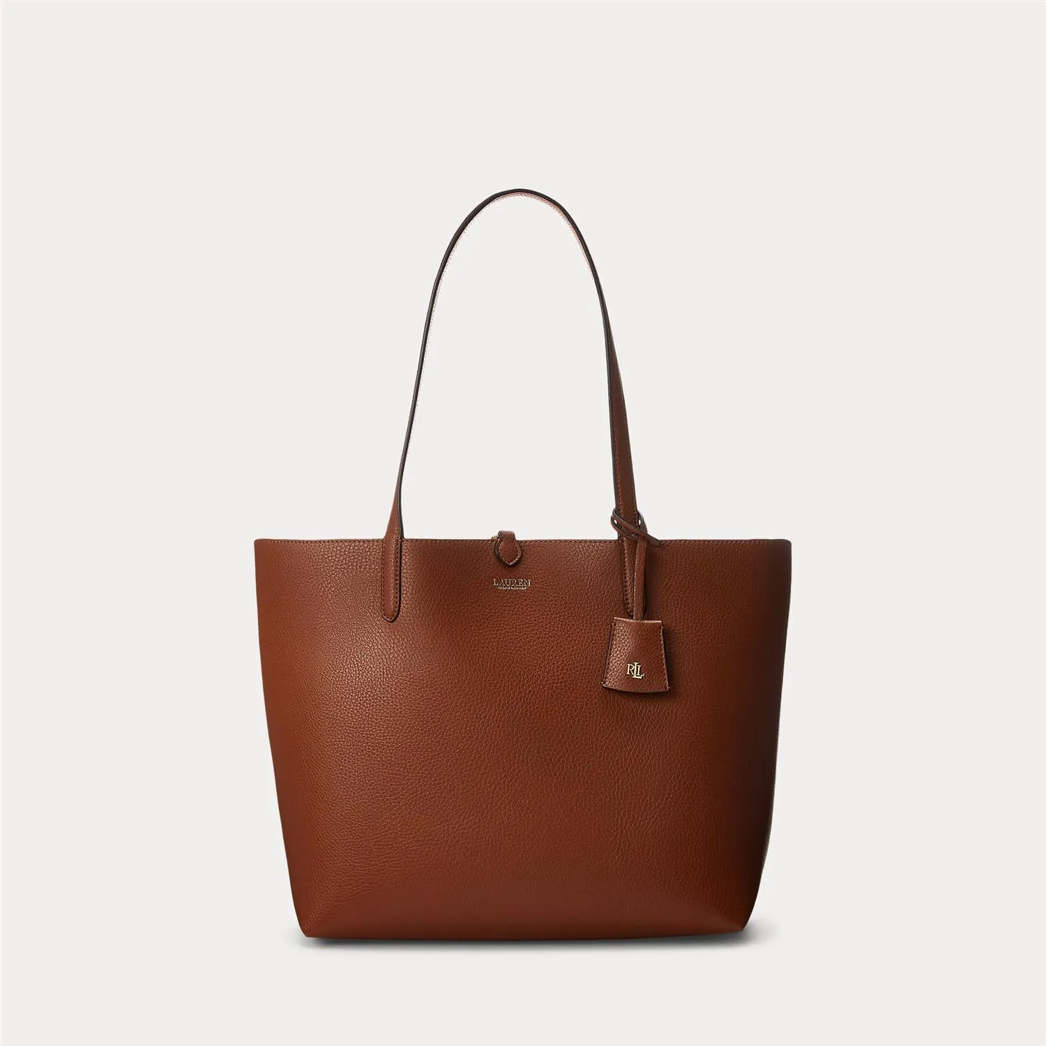 FAUX-LEATHER MEDIUM REVERSIBLE TOTE BAG