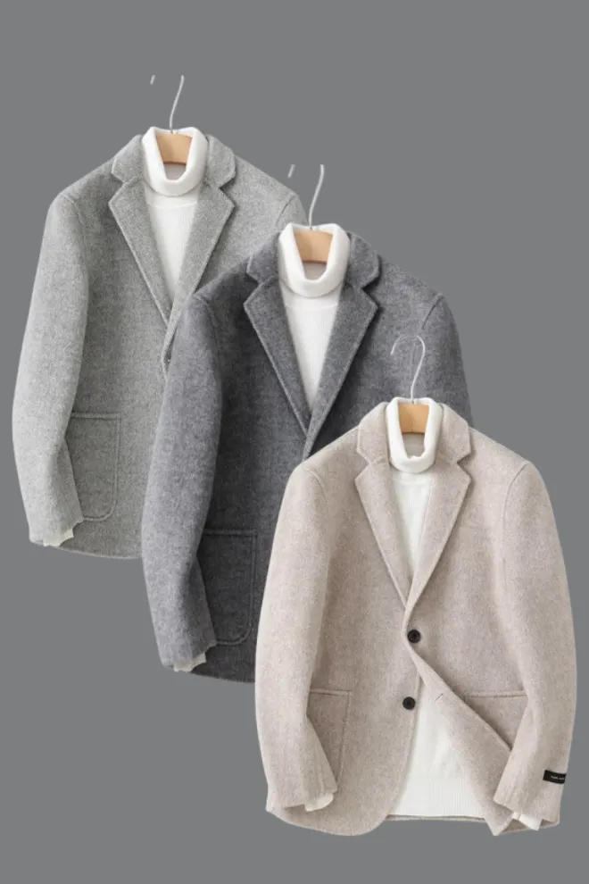 Franco Bianchi Double-Sided Wool Coat