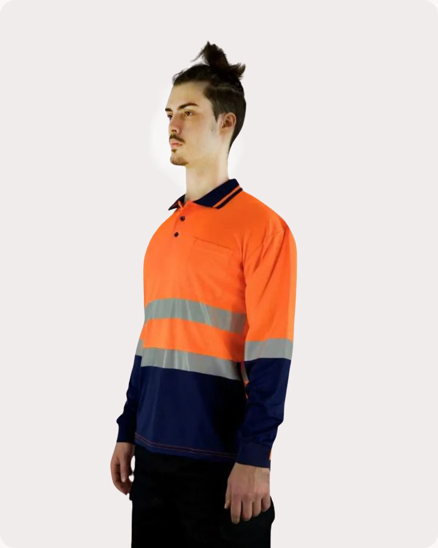 Hi Vis LS Taped Polo Shirt 19OLT