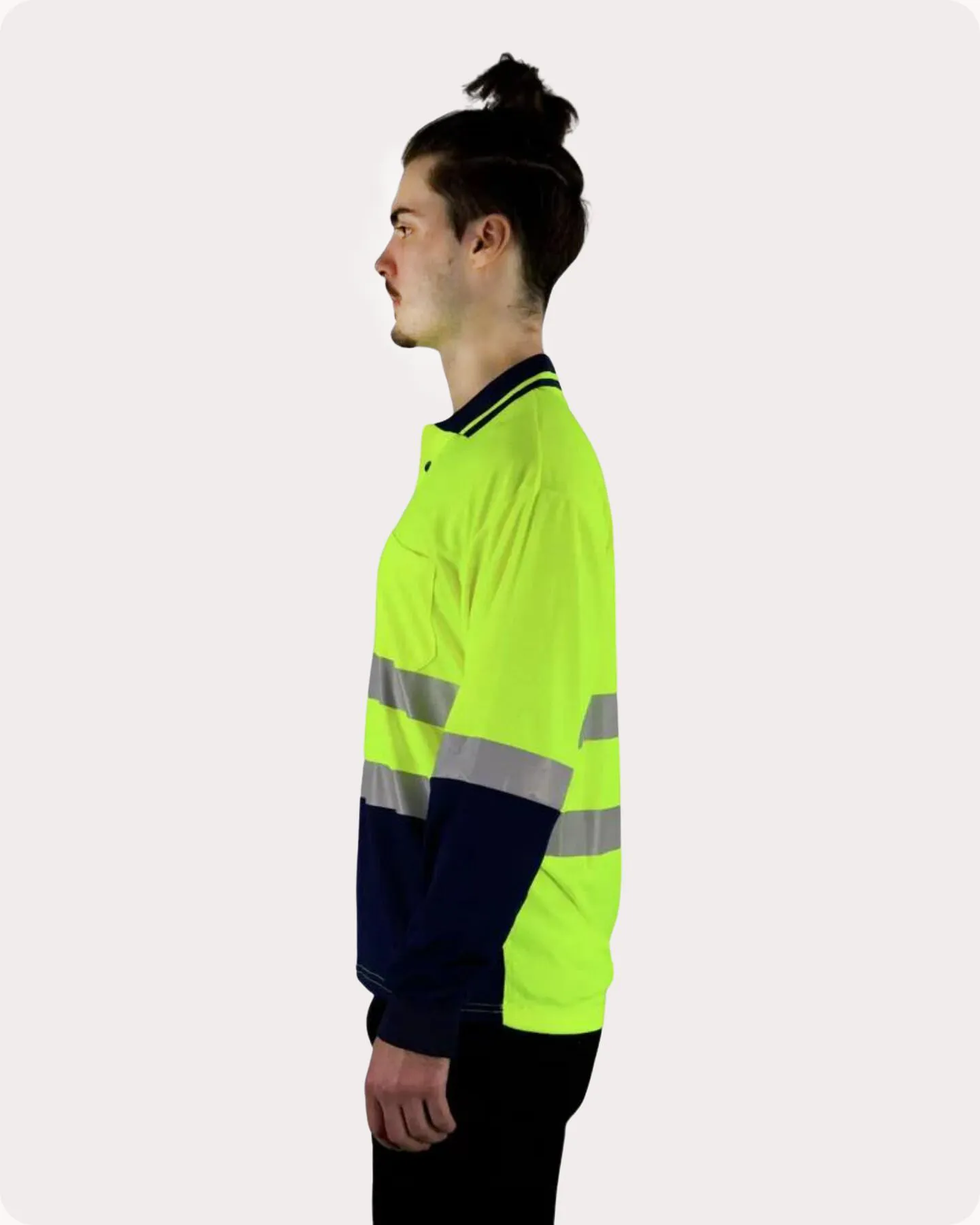 Hi Vis LS Taped Polo with Pocket 19YLT