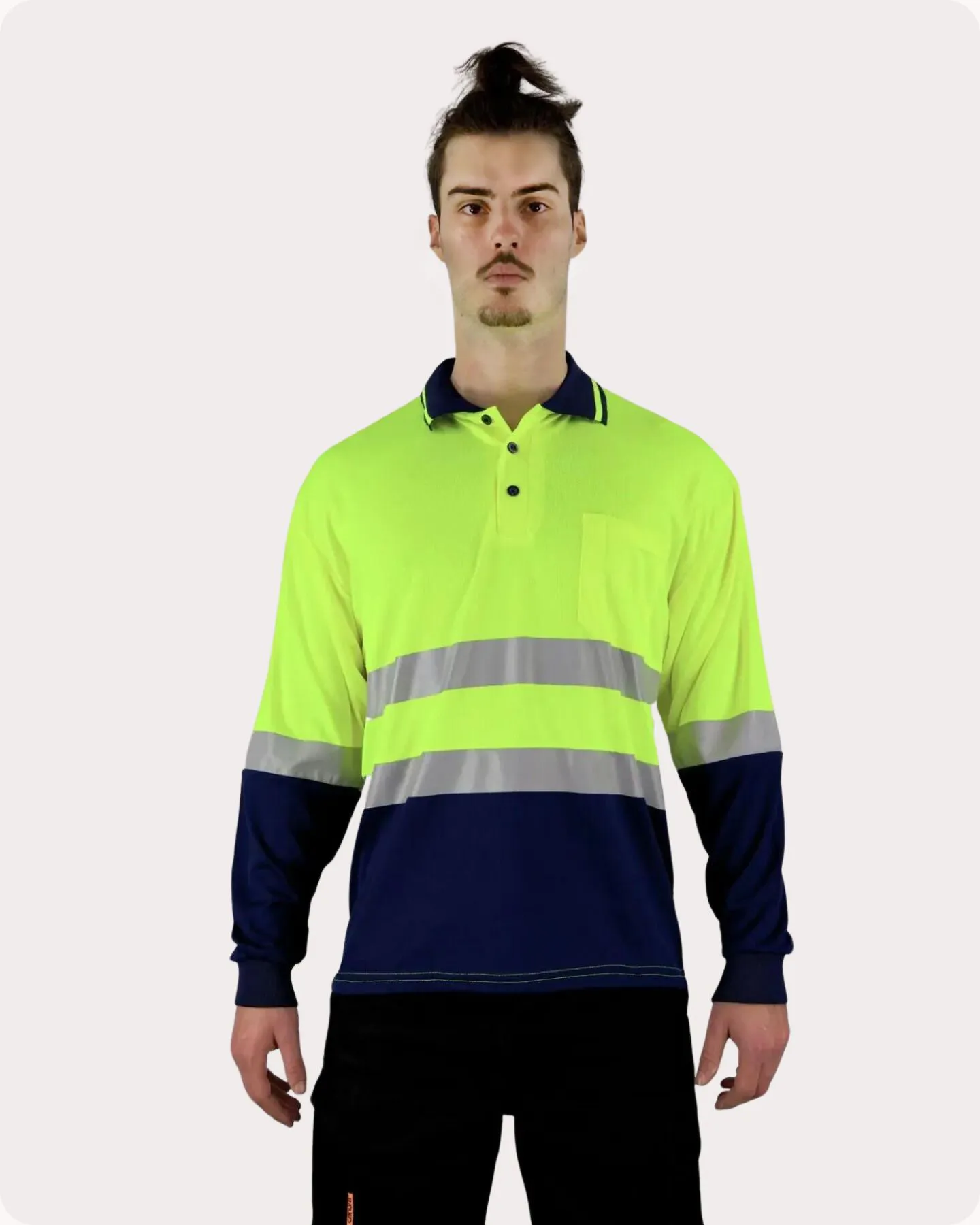 Hi Vis LS Taped Polo with Pocket 19YLT