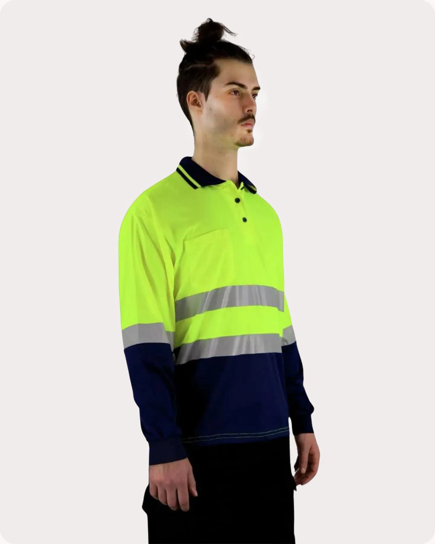 Hi Vis LS Taped Polo with Pocket 19YLT