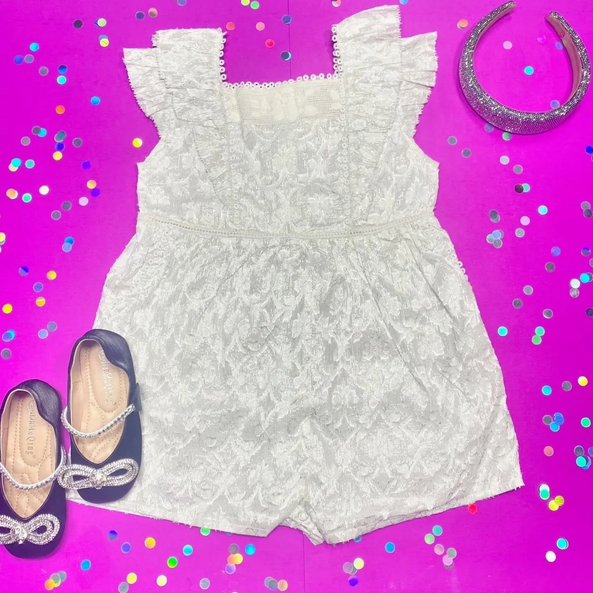 JULIA LACE ROMPER