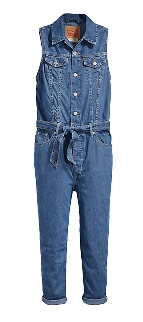 Levi's Women's Cropped Tapered Jumpsuit