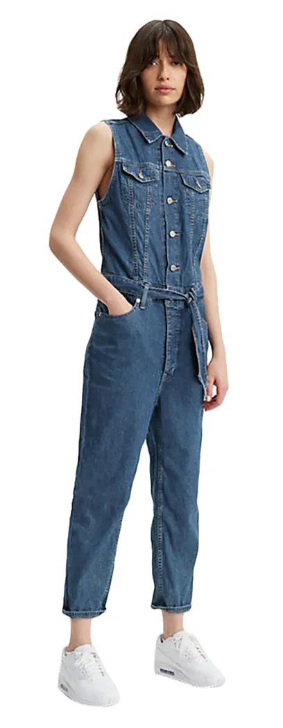 Levi's Women's Cropped Tapered Jumpsuit