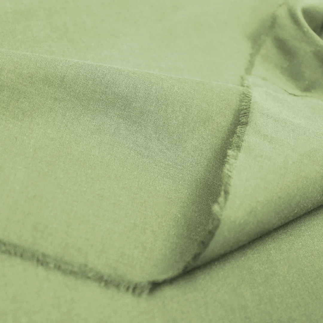 lightweight cotton voile for lining, etc. -  sage