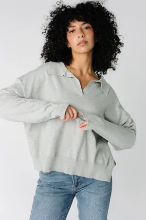 Lila V-Neck Collar Pull Over Sweater