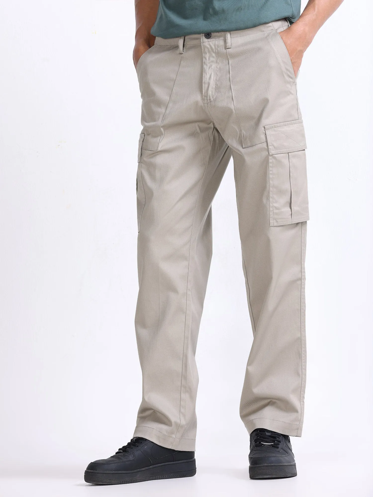 Mason Beige Relaxed Cargo