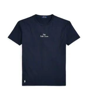 Men's Classic Fit Logo Jersey T-Shirt Aviator Navy