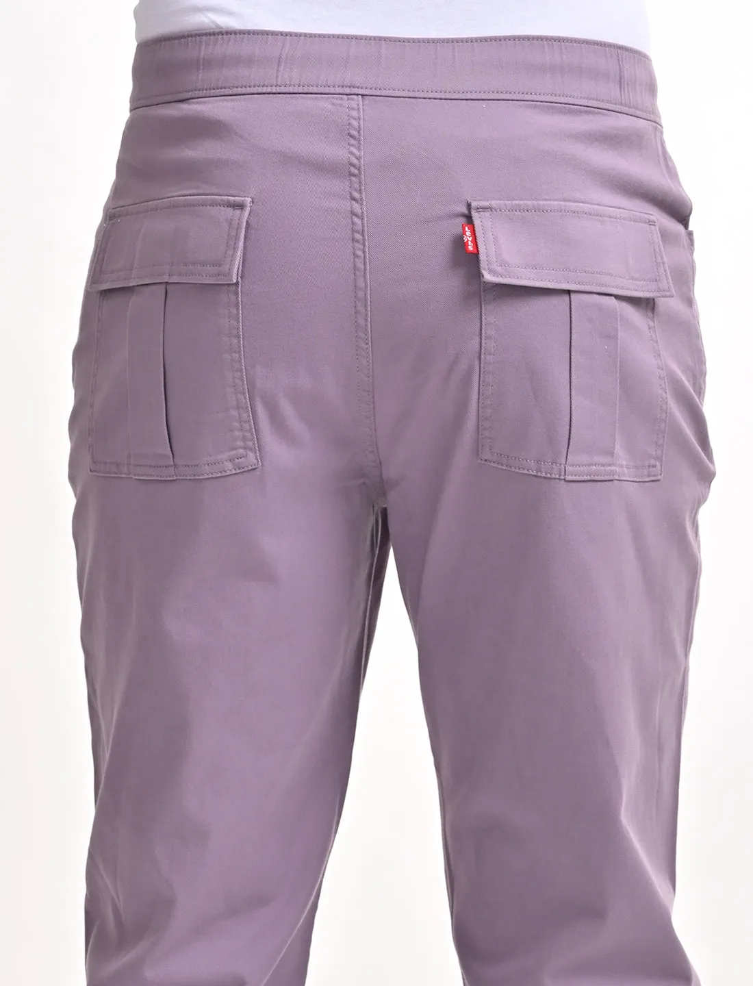 Men's Relaxed Fit Grey Jogger Cargos