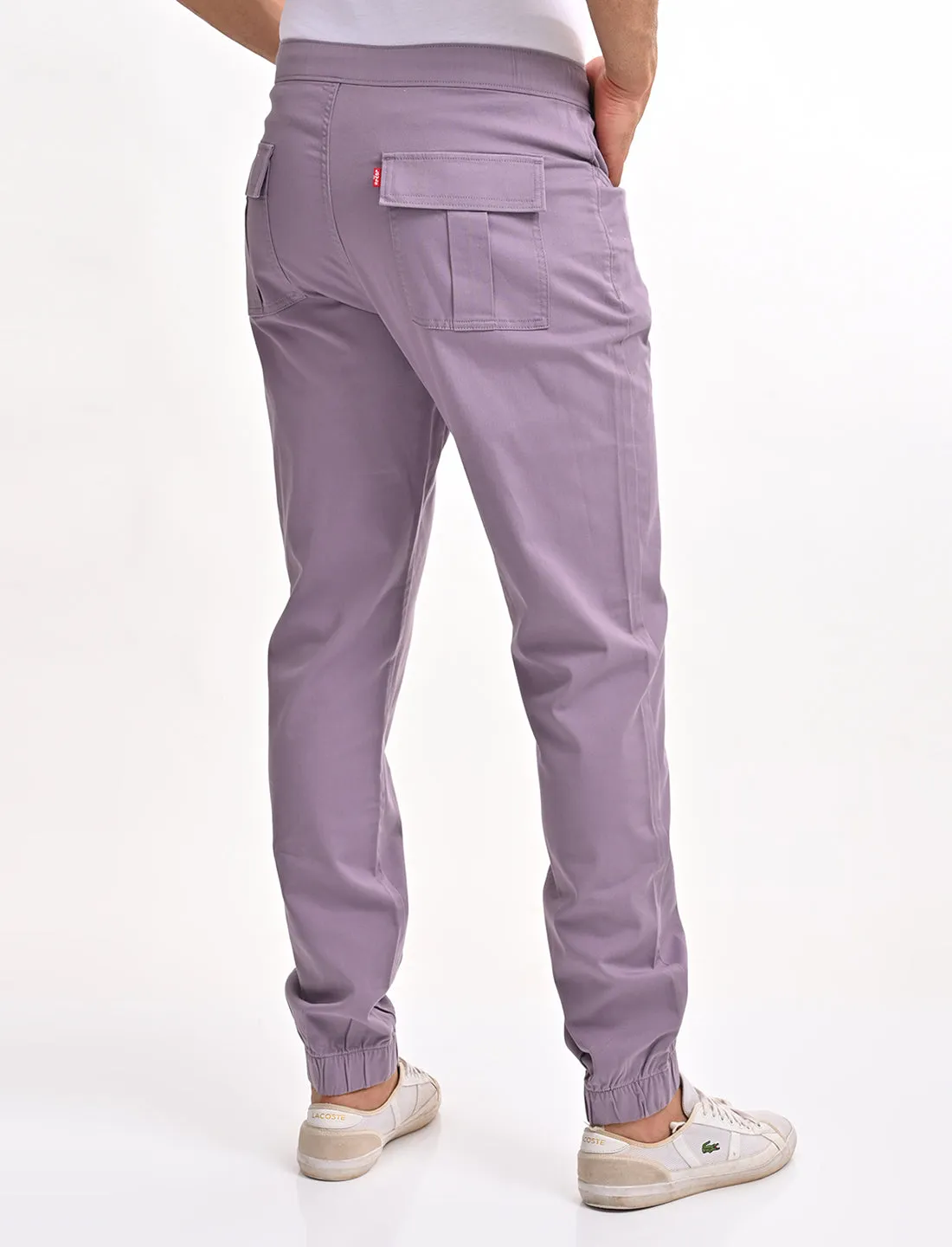 Men's Relaxed Fit Grey Jogger Cargos