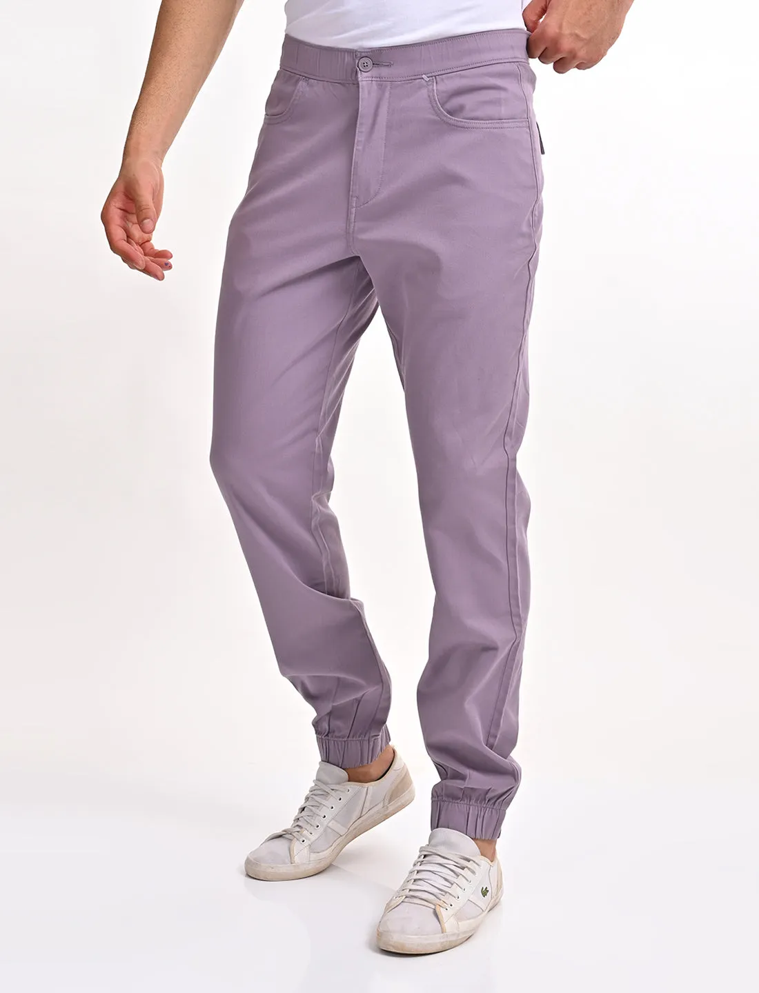 Men's Relaxed Fit Grey Jogger Cargos