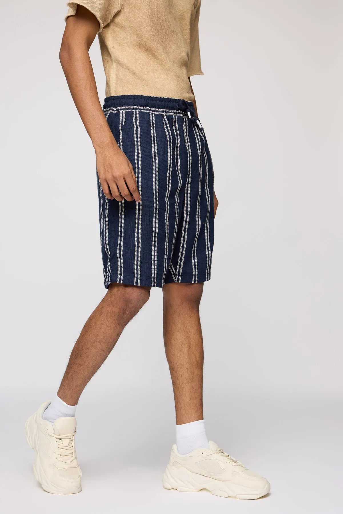 Nautical Navy and White Men's Staple Shorts