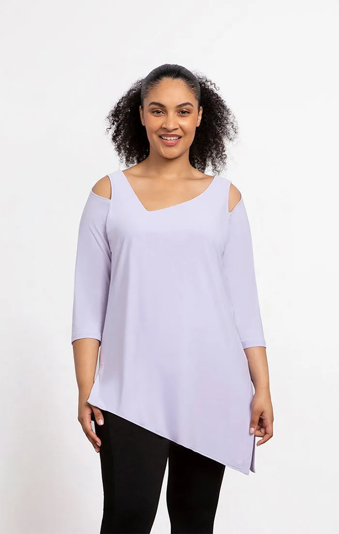 Nu Focus 3/4 Sleeve Tunic, Lavender