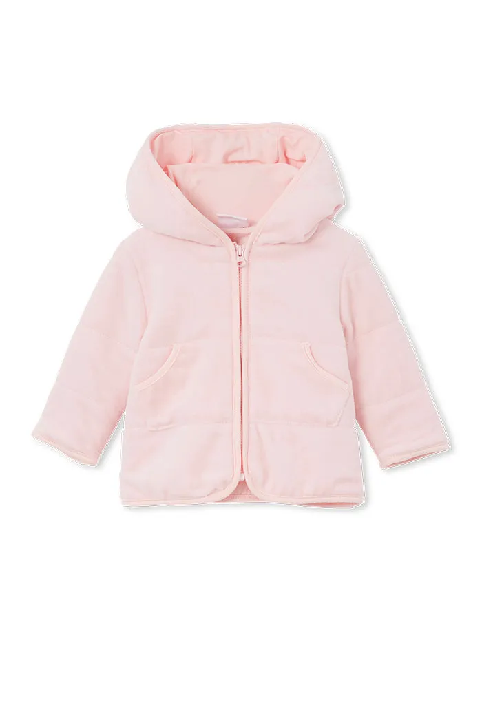 Pastel Velour Baby Jacket