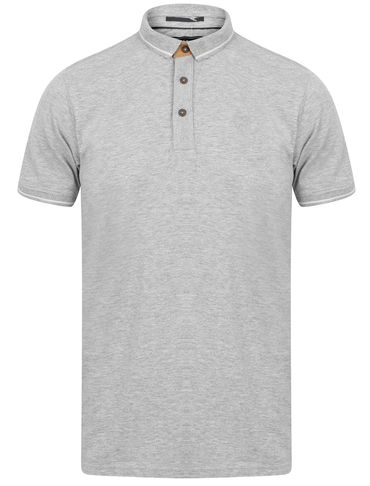 Prospect Cotton Jersey Polo Shirt In Light Grey Marl - Kensington Eastside