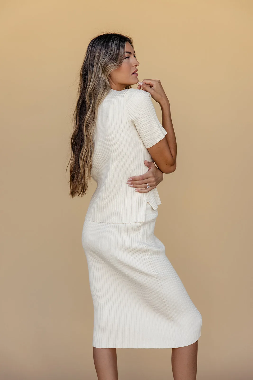 Rachel Green Ribbed Skirt