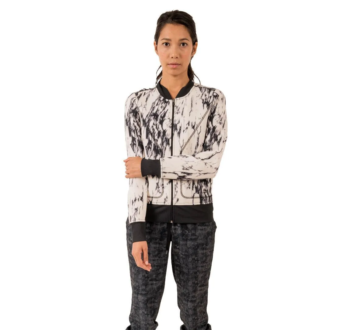 RBX Active Women's Novelty Fashion Printed Baseball Jacket