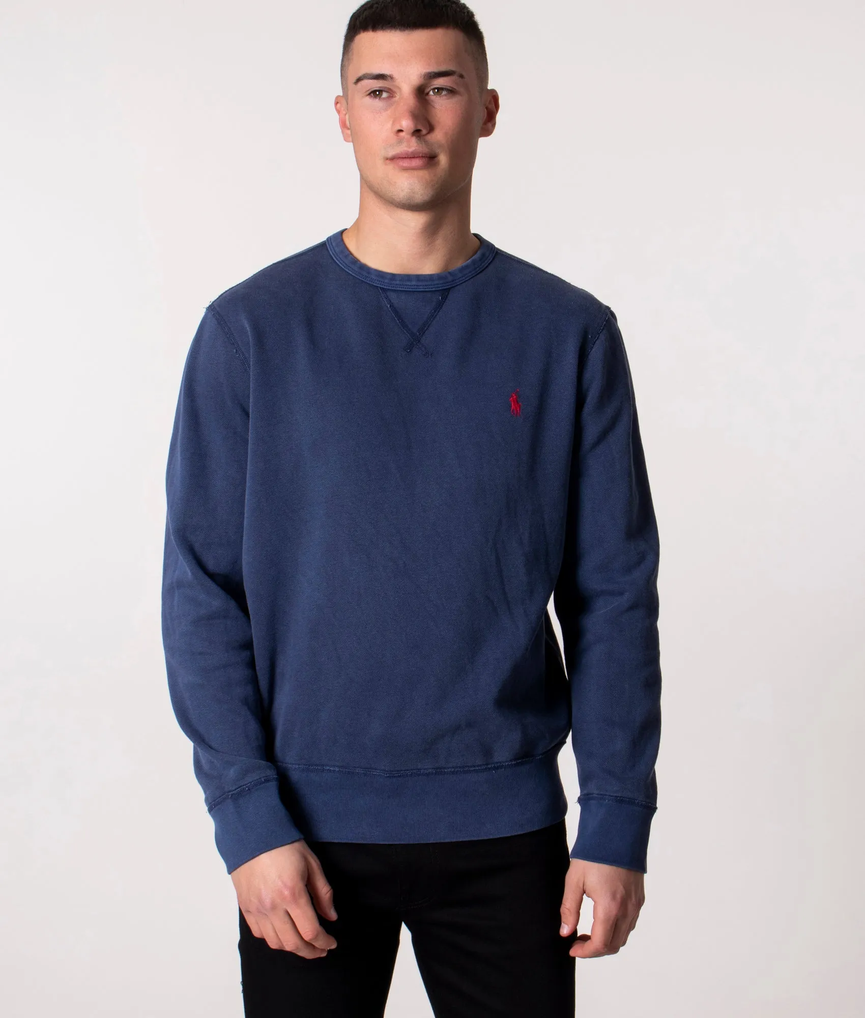 Relaxed Fit Garment Dyed Fleece Sweatshirt