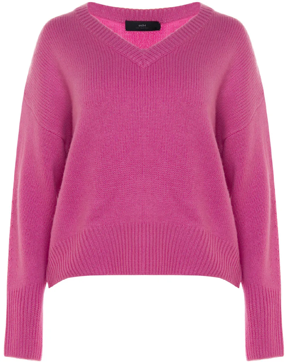 Rose Cashmere Battersea V Neck Sweater