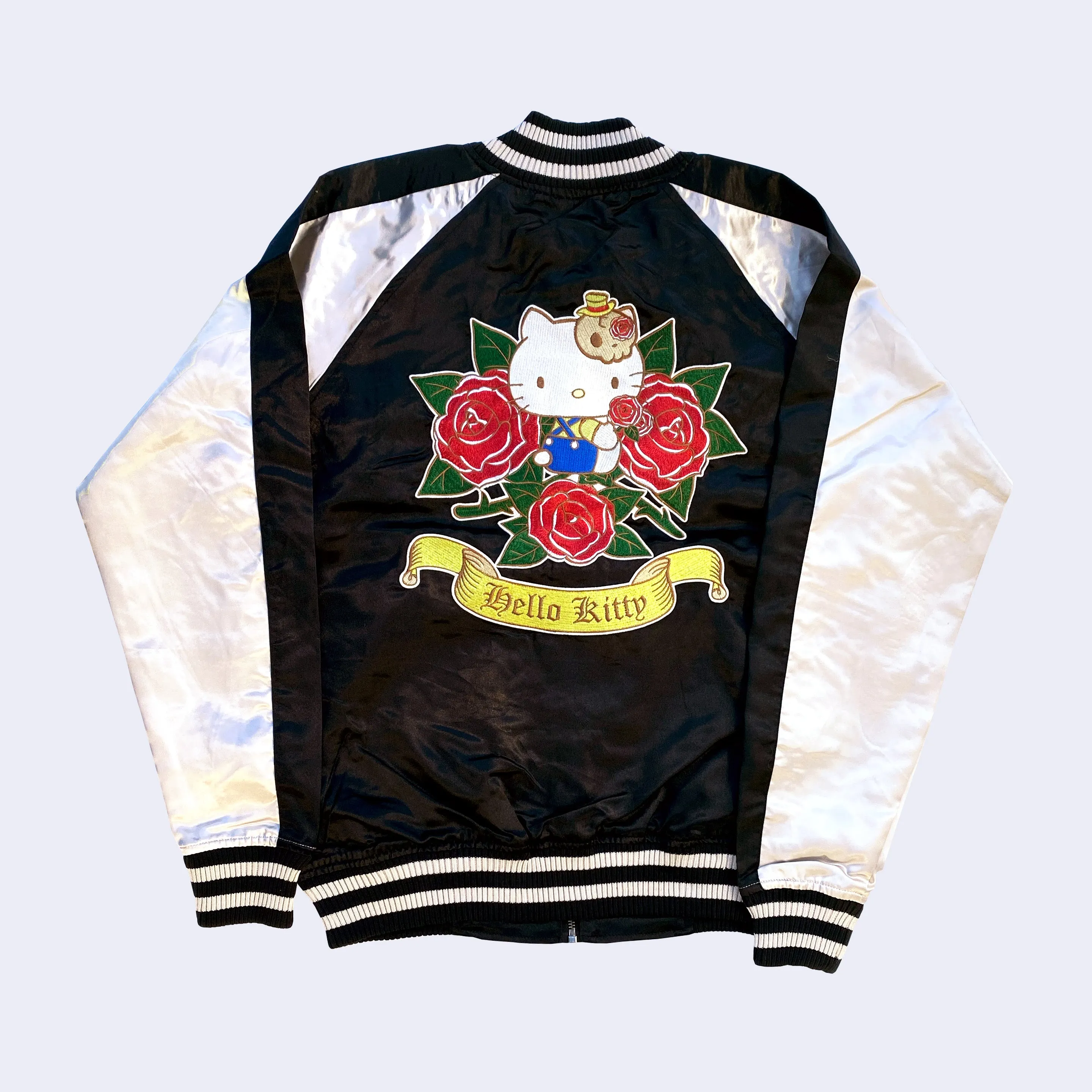 Sanrio - Hello Kitty Sukajan Bomber Jacket (Black)