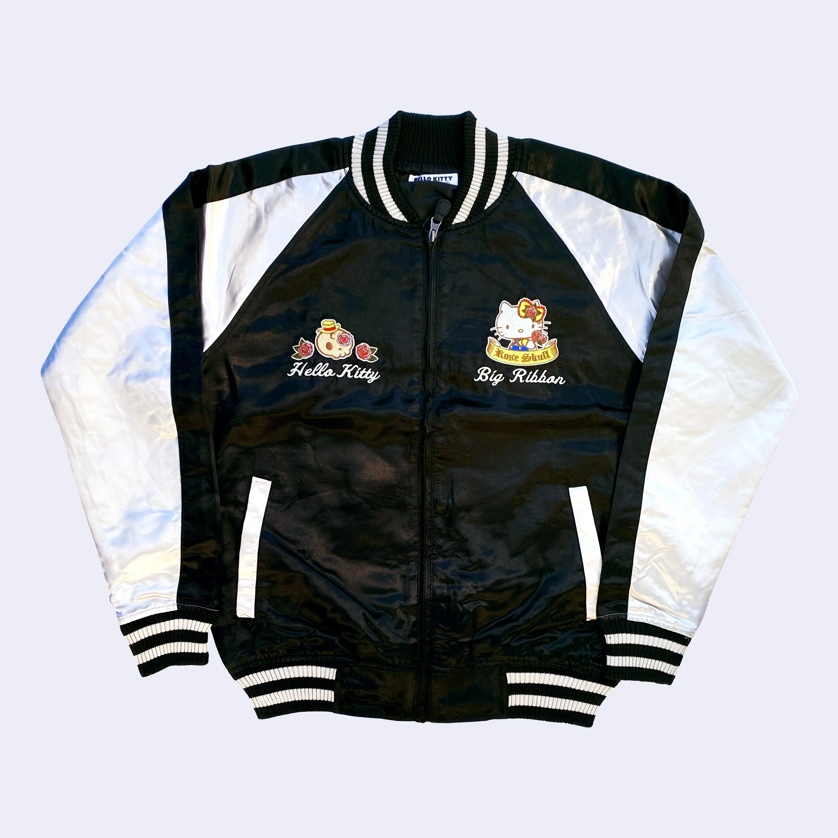 Sanrio - Hello Kitty Sukajan Bomber Jacket (Black)