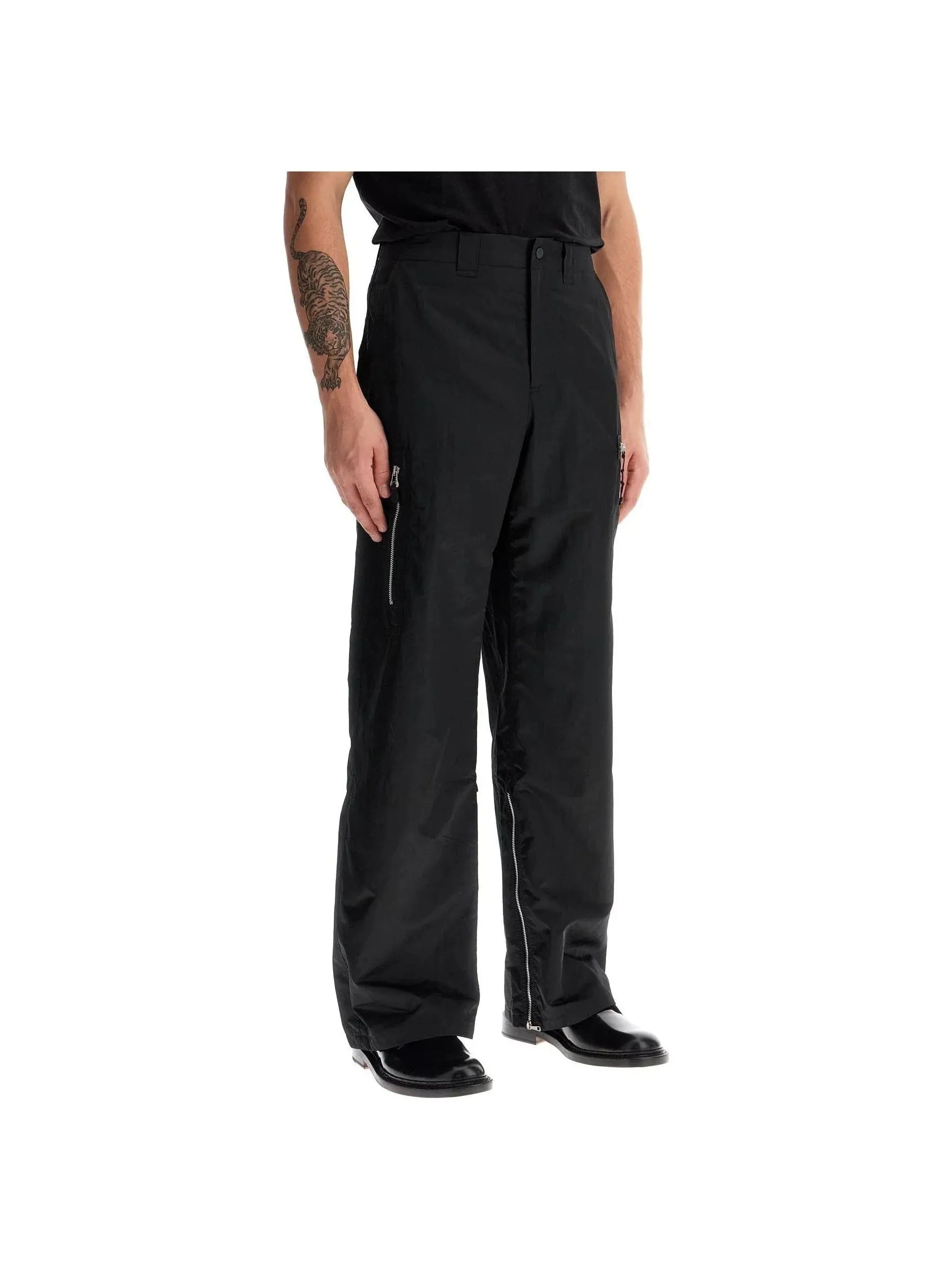 Satin Tactical Cargo Pants