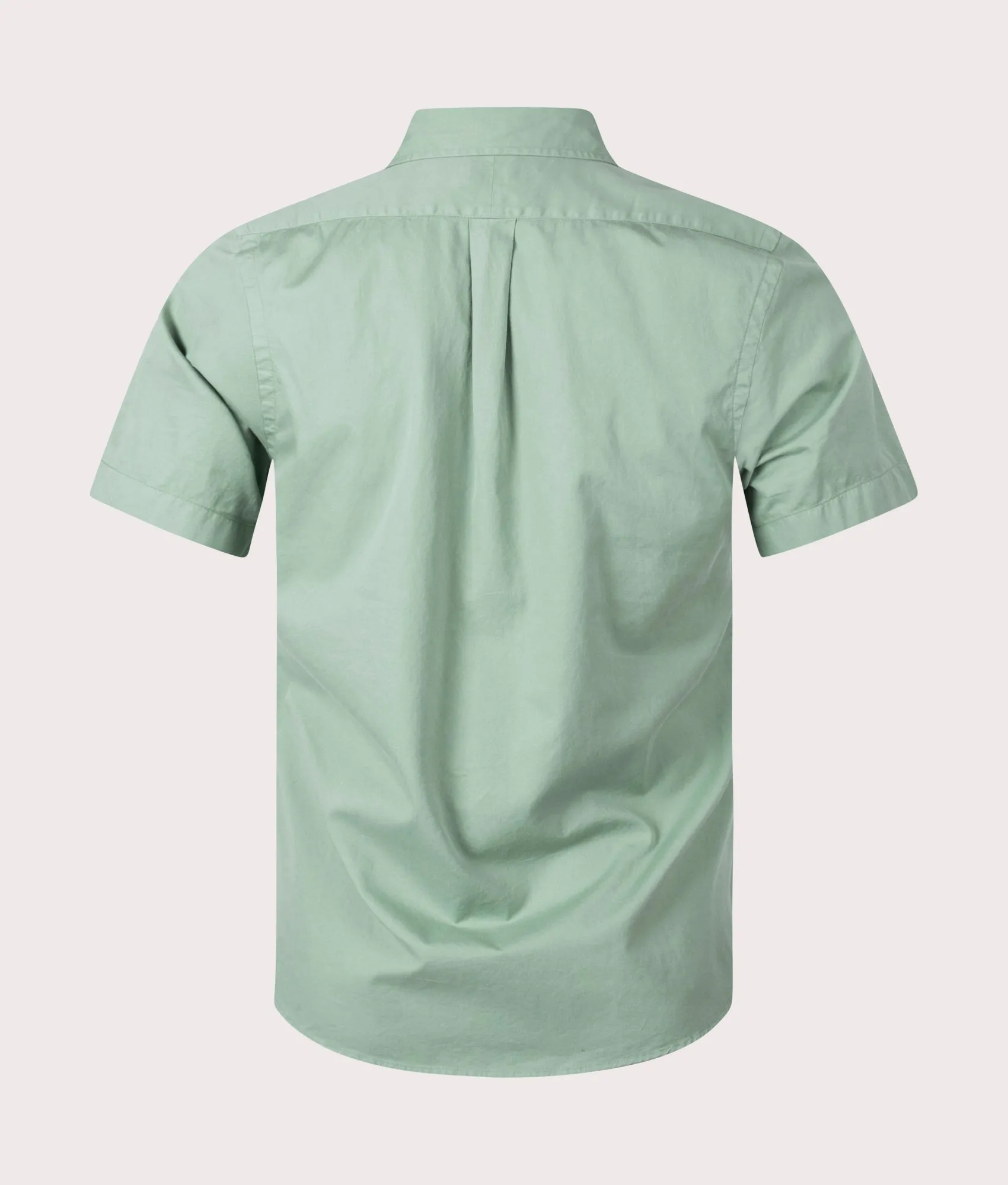 Slim Fit Short Sleeve Twill Sport Shirt