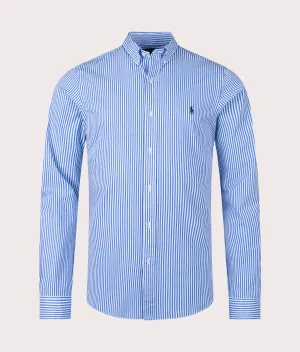 Slim Fit Striped Poplin Shirt