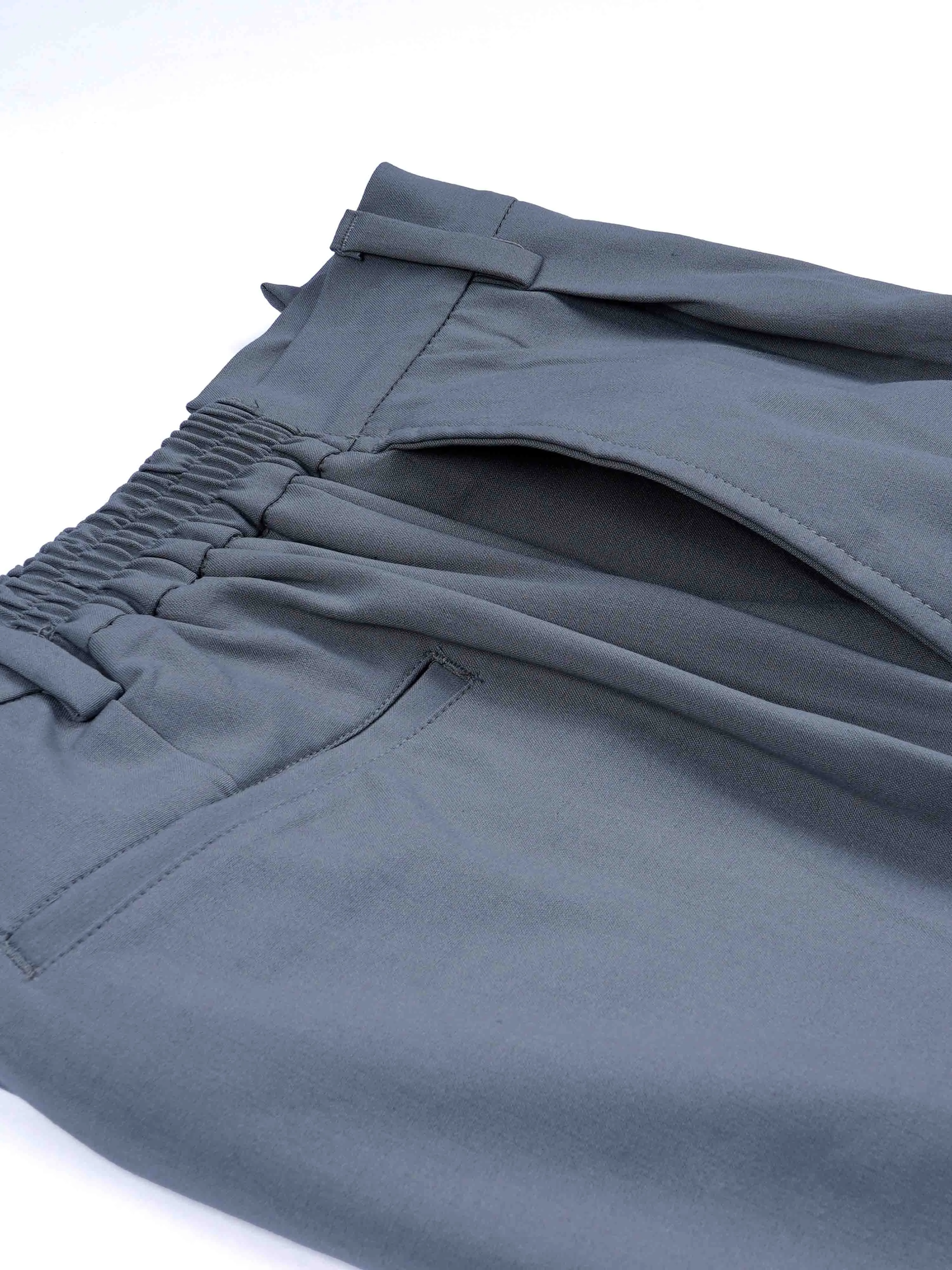 Soft Handle Relaxed Light Grey Trousers