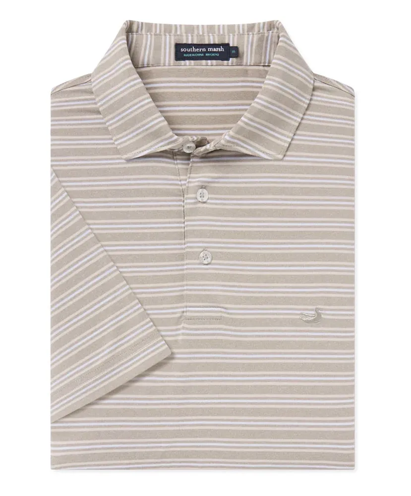 Southern Marsh - Maybourne Featherlight Stripe Polo