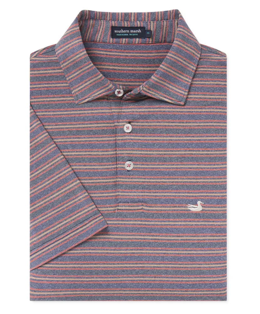 Southern Marsh - Maybourne Featherlight Stripe Polo