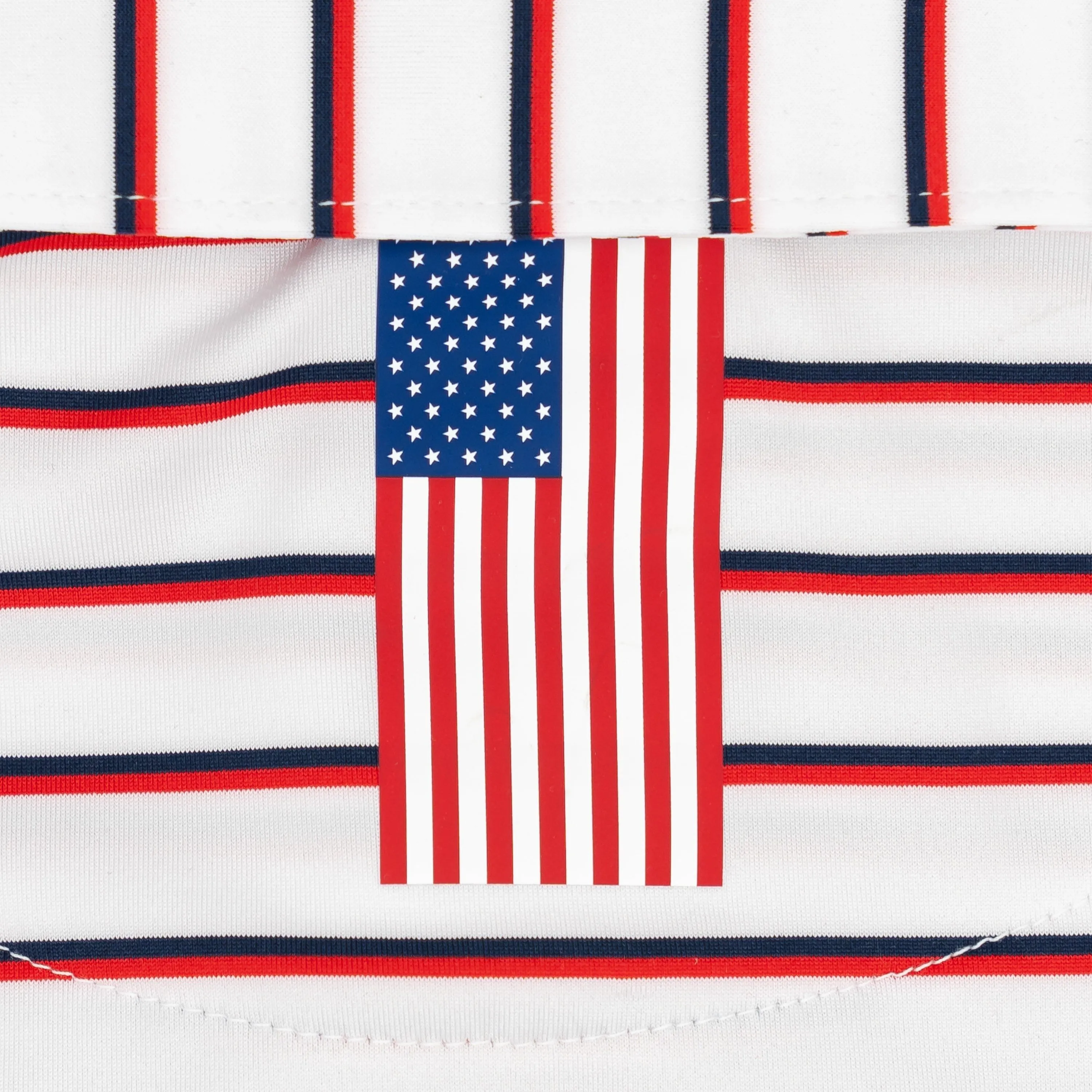 The Old Glory Stripe | Performance Polo | The Old Glory Stripe - White/Classic Red/Fleet Navy