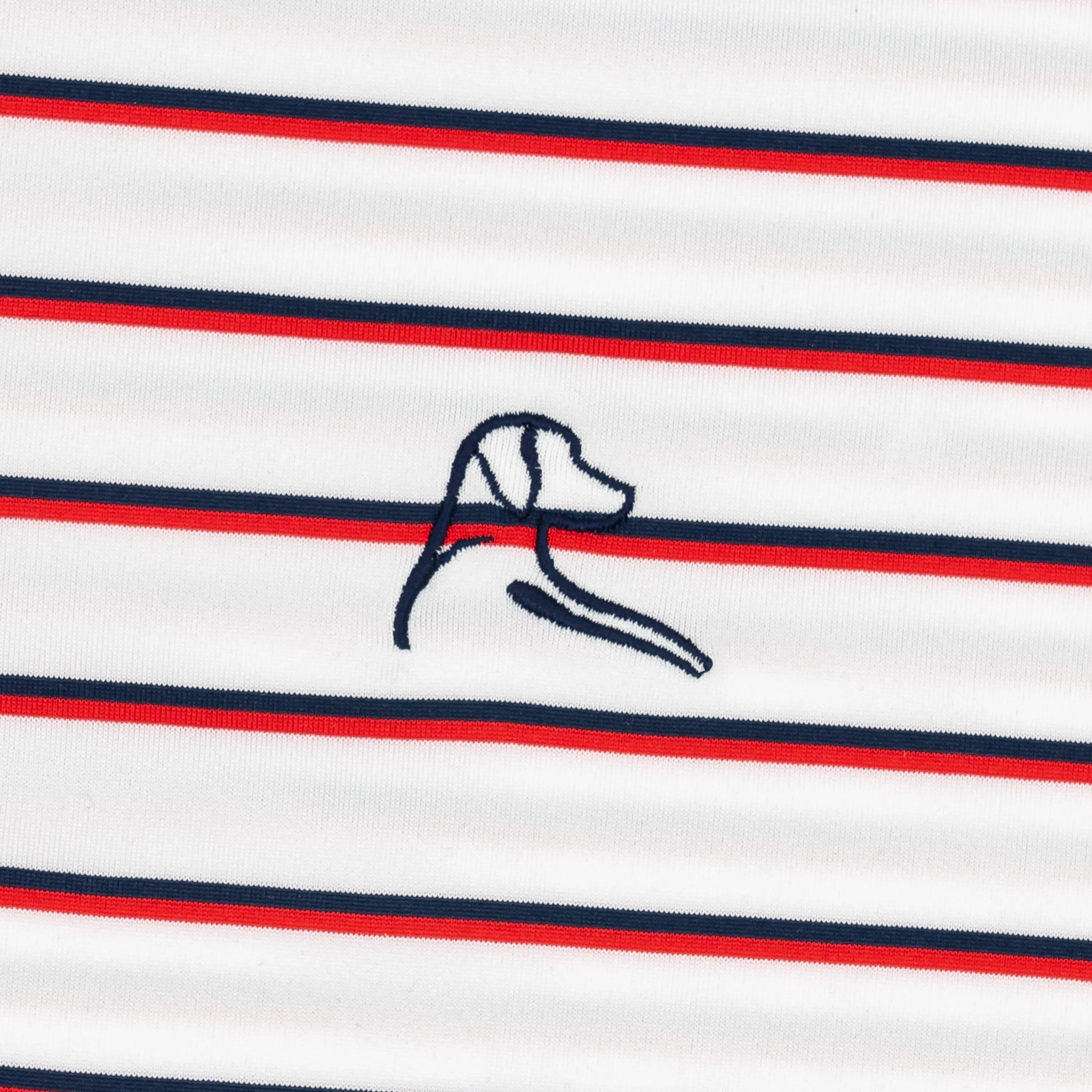 The Old Glory Stripe | Performance Polo | The Old Glory Stripe - White/Classic Red/Fleet Navy