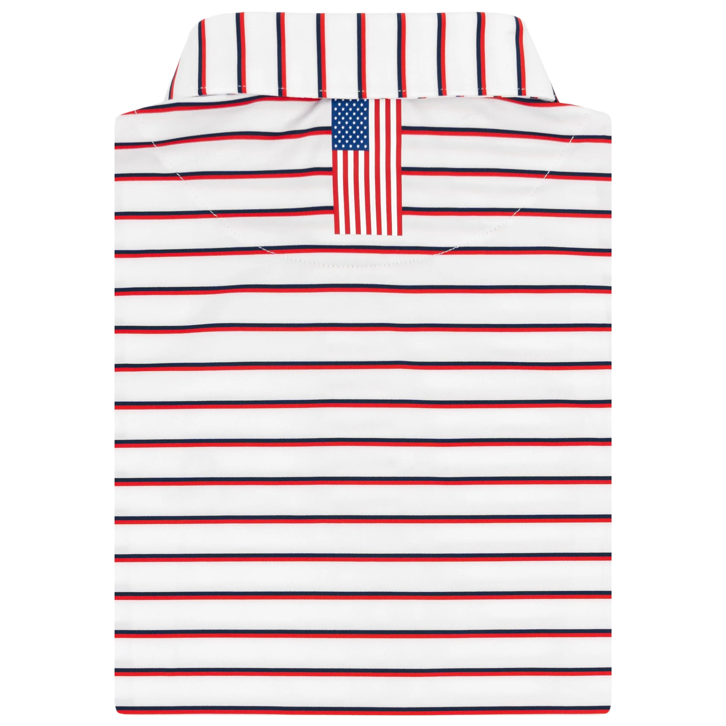 The Old Glory Stripe | Performance Polo | The Old Glory Stripe - White/Classic Red/Fleet Navy