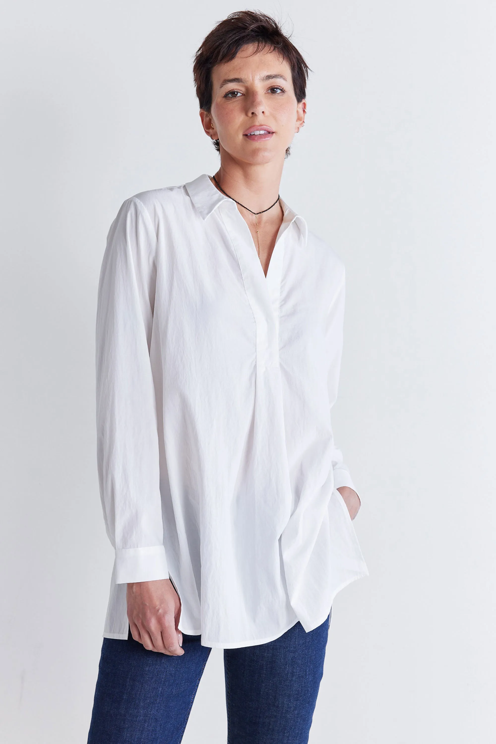 The Weekender Light Poplin Tunic