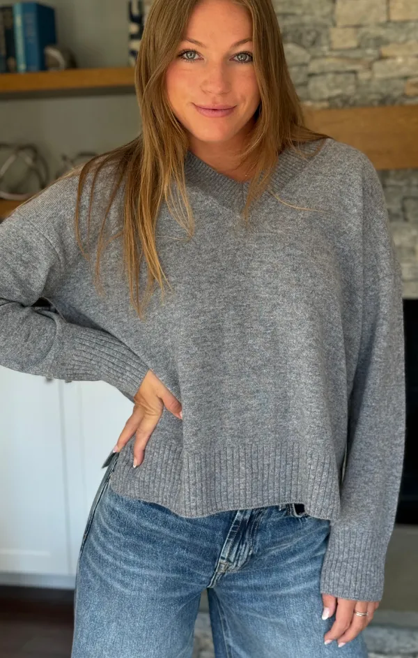 V Neck Cashmere Pullover